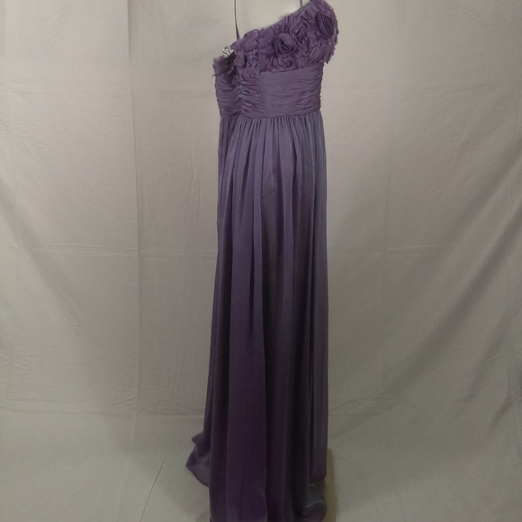 New Dave & Johnny Size 8 Chiffon Purple Gown Dress - Picture 7 of 7